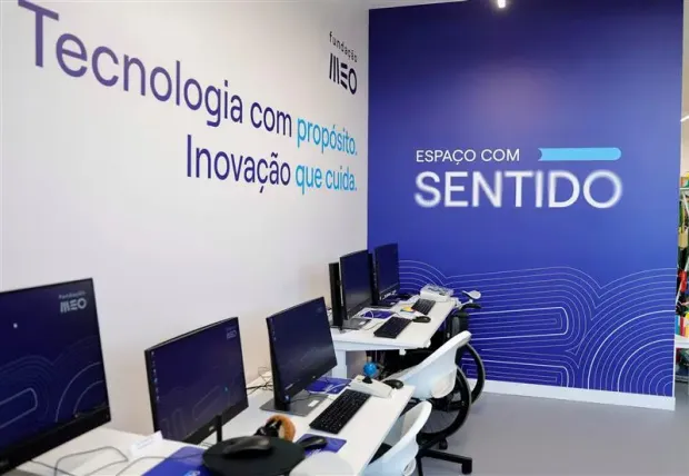 Vista geral do interior do Espaço com Sentido